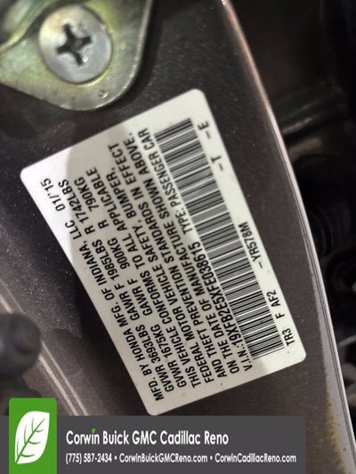 2015 Honda Civic Sedan LX