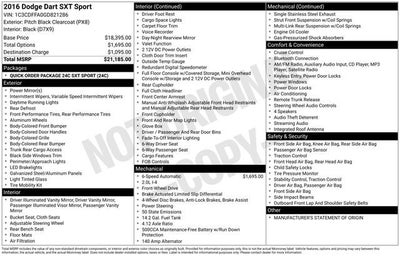 2016 Dodge Dart SXT Sport