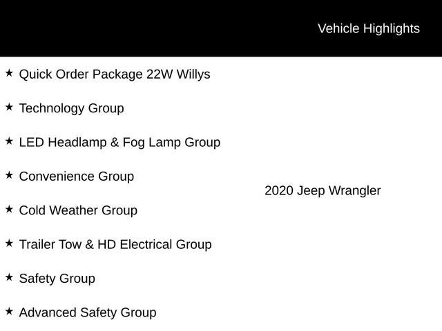 2020 Jeep Wrangler Unlimited Willys 4x4
