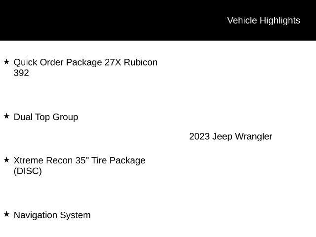 2023 Jeep Wrangler Rubicon 392