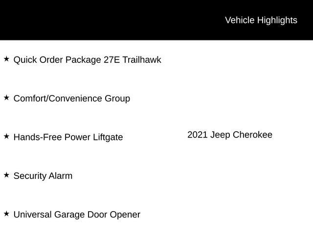 2021 Jeep Cherokee Trailhawk 4X4