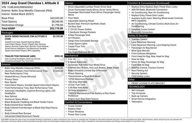 2024 Jeep Grand Cherokee L Altitude X 4x4