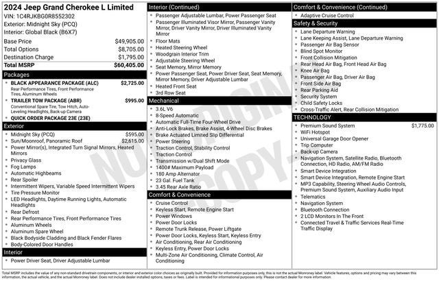 2024 Jeep Grand Cherokee L Limited 4x4