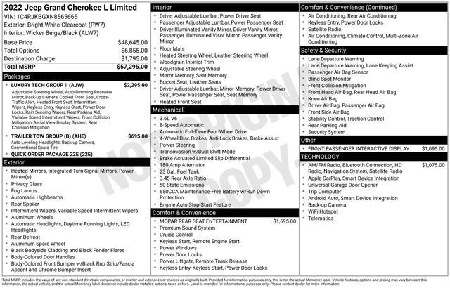 2022 Jeep Grand Cherokee L Limited 4x4