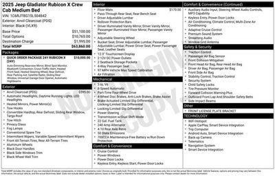 2025 Jeep Gladiator Rubicon X