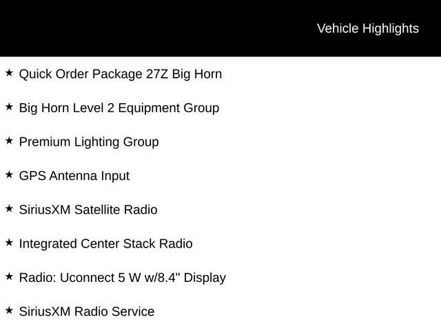 2022 RAM 1500 Big Horn Crew Cab 4x4 5'7" Box