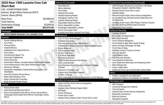 2025 RAM 1500 Laramie
