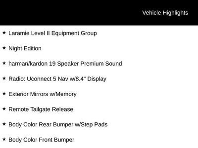 2022 RAM 1500 Laramie Crew Cab 4x4 5'7" Box