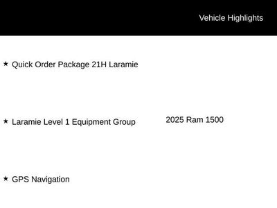 2025 RAM 1500 Laramie Crew Cab 4x4 6'4" Box