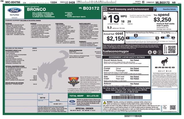 2021 Ford Bronco Outer Banks