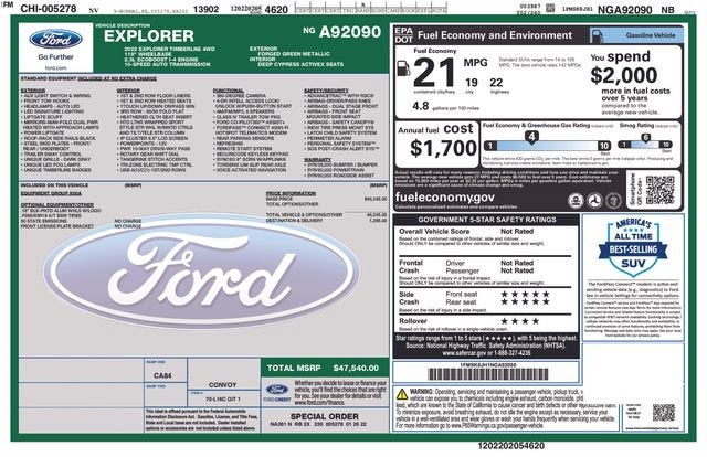 2022 Ford Explorer Timberline