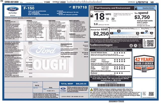 2020 Ford F-150 Platinum