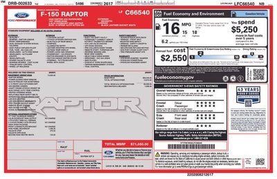 2020 Ford F-150 Raptor