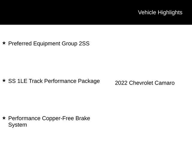 2022 Chevrolet Camaro 2SS