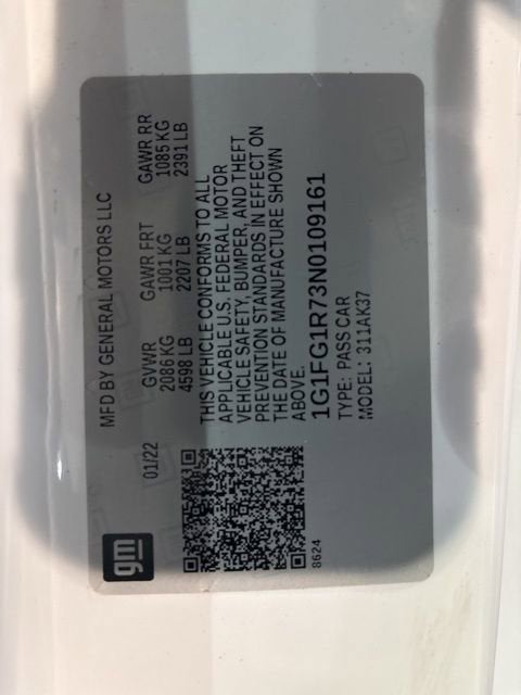 2022 Chevrolet Camaro 2SS