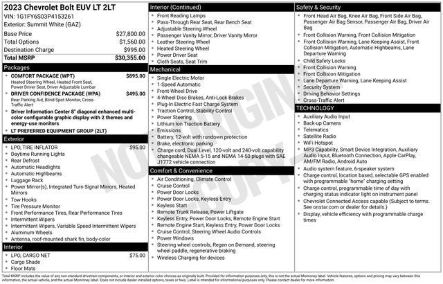 2023 Chevrolet Bolt EUV LT