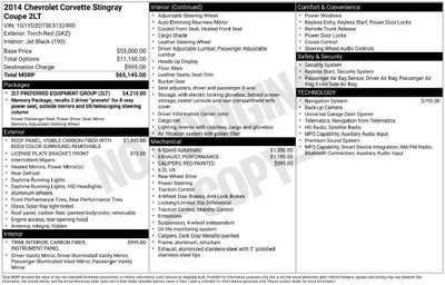 2014 Chevrolet Corvette Stingray 2LT