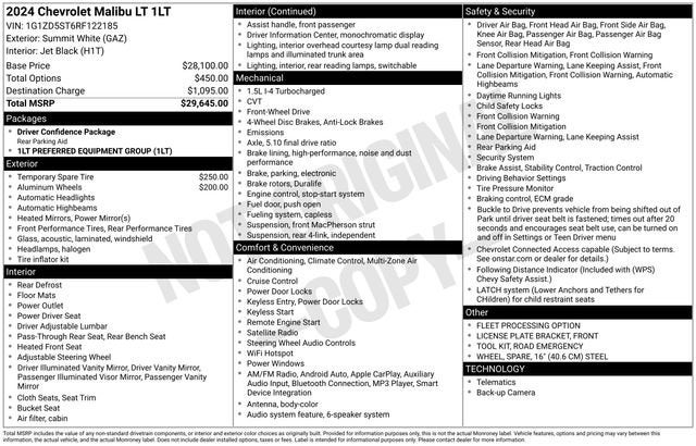 2024 Chevrolet Malibu 1LT