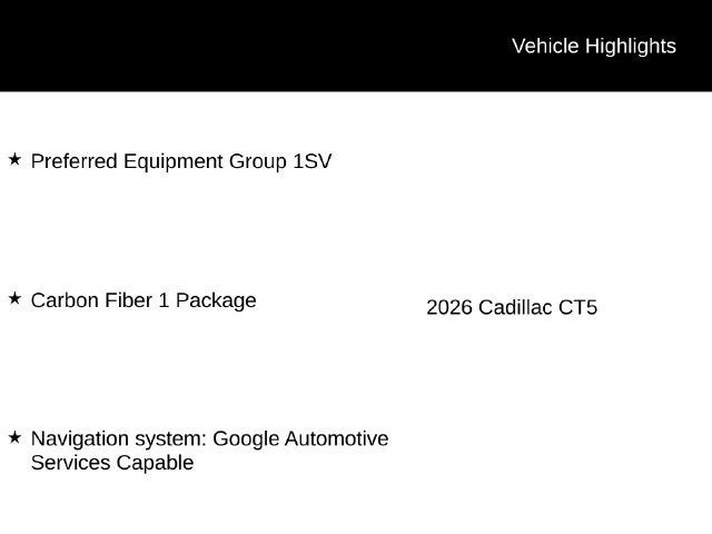 2026 Cadillac CT5-V V-Series Blackwing