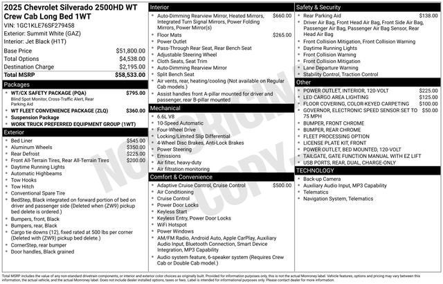 2025 Chevrolet Silverado 2500 HD WT