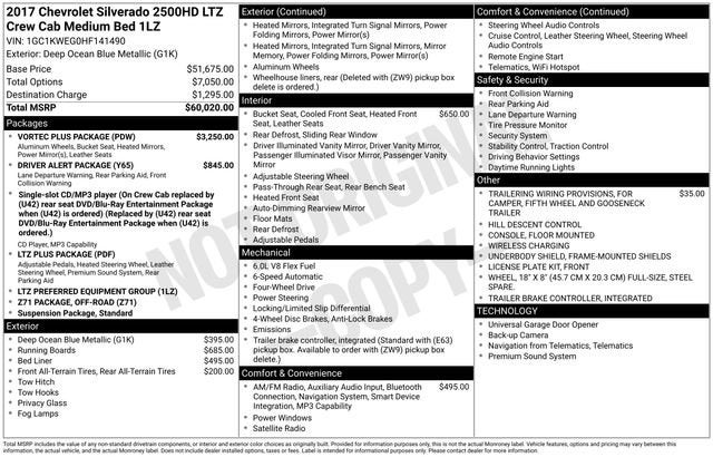 2017 Chevrolet Silverado 2500 HD LTZ