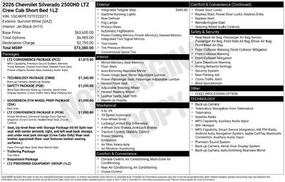 2026 Chevrolet Silverado 2500 HD LTZ