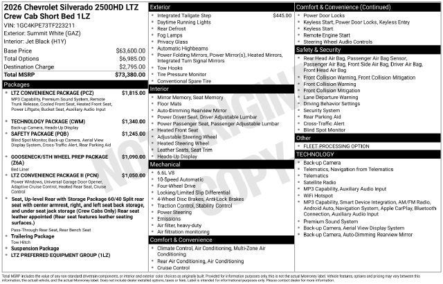 2026 Chevrolet Silverado 2500 HD LTZ