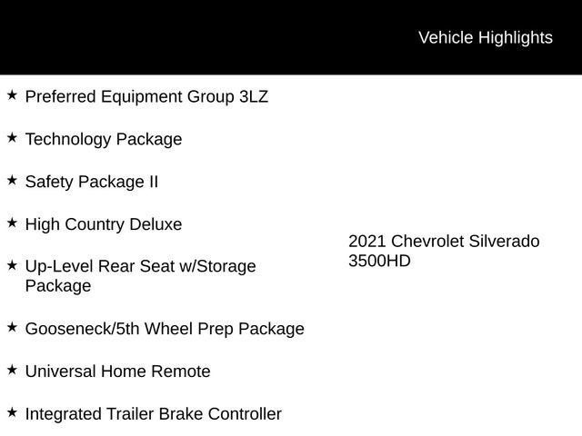 2021 Chevrolet Silverado 3500 HD High Country