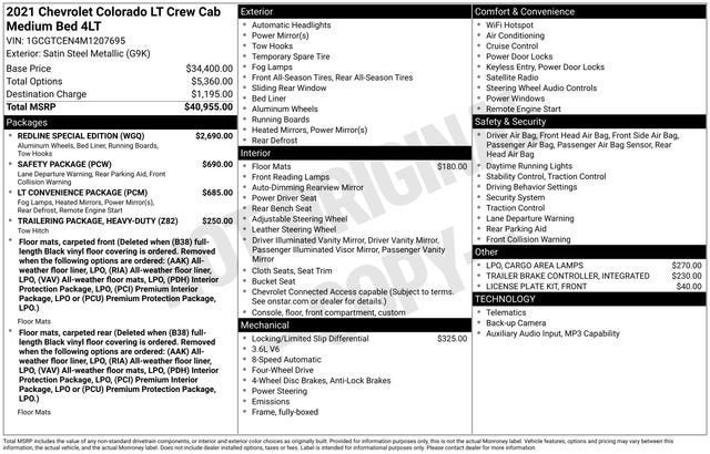 2021 Chevrolet Colorado 4WD LT