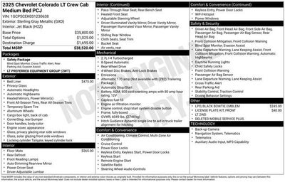 2025 Chevrolet Colorado WT/LT