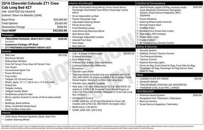 2016 Chevrolet Colorado 4WD Z71