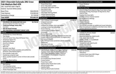 2021 Chevrolet Colorado 4WD ZR2