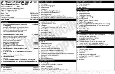 2019 Chevrolet Silverado 1500 LT Trail Boss