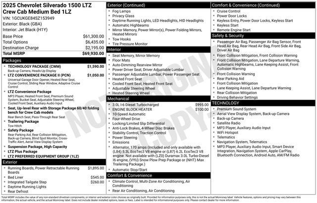 2025 Chevrolet Silverado 1500 LTZ