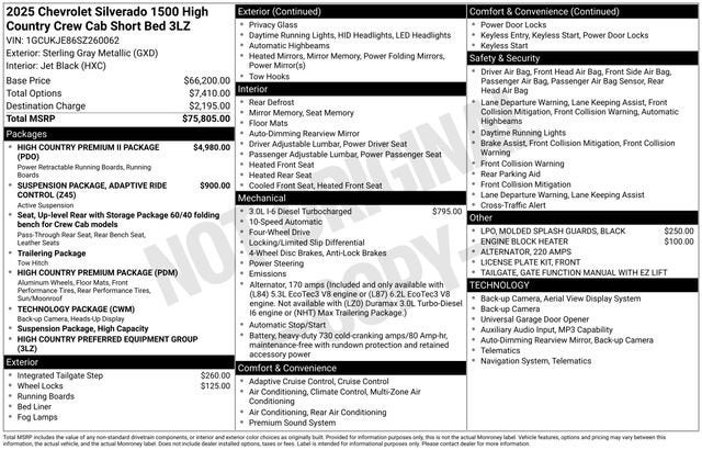 2025 Chevrolet Silverado 1500 High Country