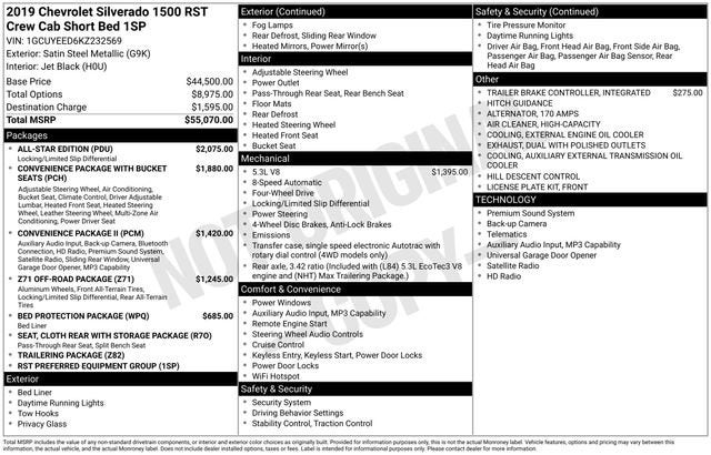 2019 Chevrolet Silverado 1500 RST