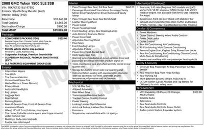 2008 GMC Yukon SLE w/3SB