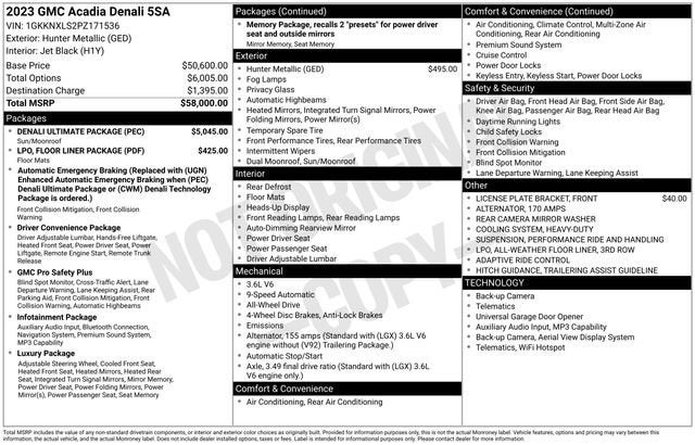 2023 GMC Acadia Denali
