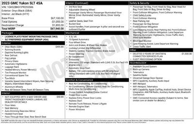 2023 GMC Yukon SLT