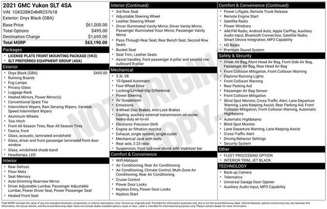 2021 GMC Yukon SLT