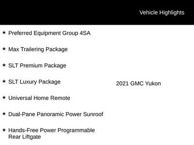 2021 GMC Yukon SLT