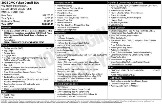 2025 GMC Yukon Denali