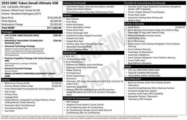 2025 GMC Yukon Denali Ultimate