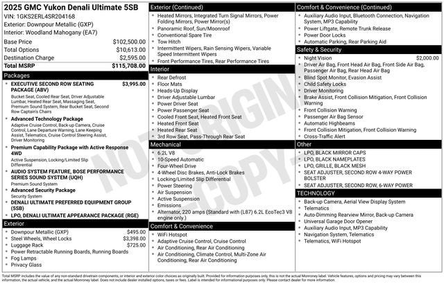 2025 GMC Yukon Denali Ultimate