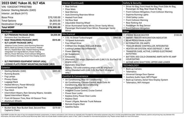 2023 GMC Yukon XL SLT