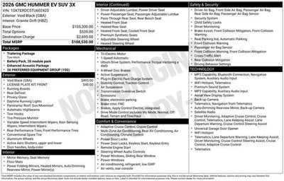 2026 GMC HUMMER EV SUV 3X
