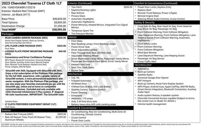 2023 Chevrolet Traverse LT Cloth