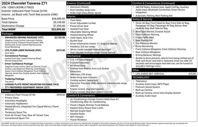2024 Chevrolet Traverse Z71