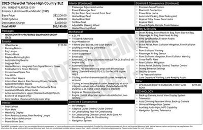 2025 Chevrolet Tahoe High Country