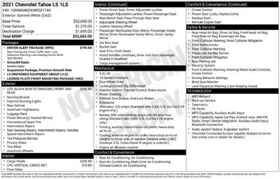 2021 Chevrolet Tahoe LS
